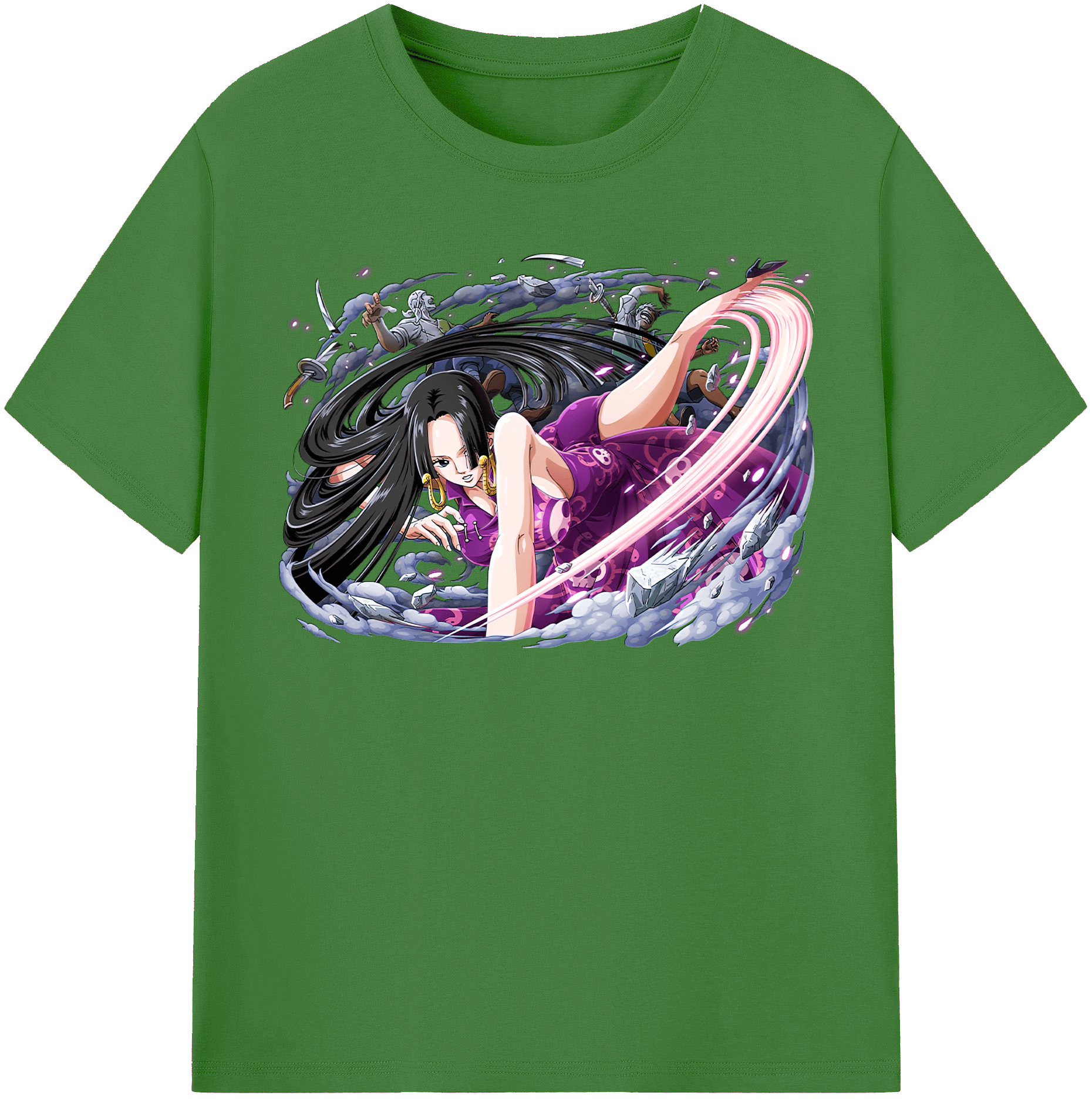 ワンピース ボア・ハンコック ONE PIECE Boa·Hancock レディースカジュアルプリントTシャツ（綿100％）